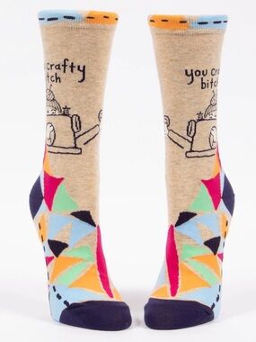 Blue Q You Crafty B Socks